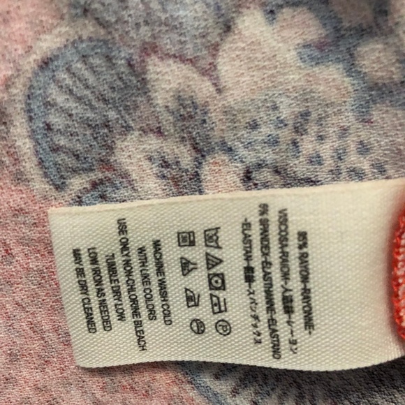 Free People Women's Red Hear Me Roar Print Top, S - Picture 7 of 8